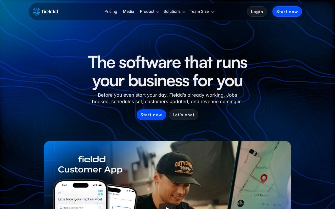 The fieldd homepage