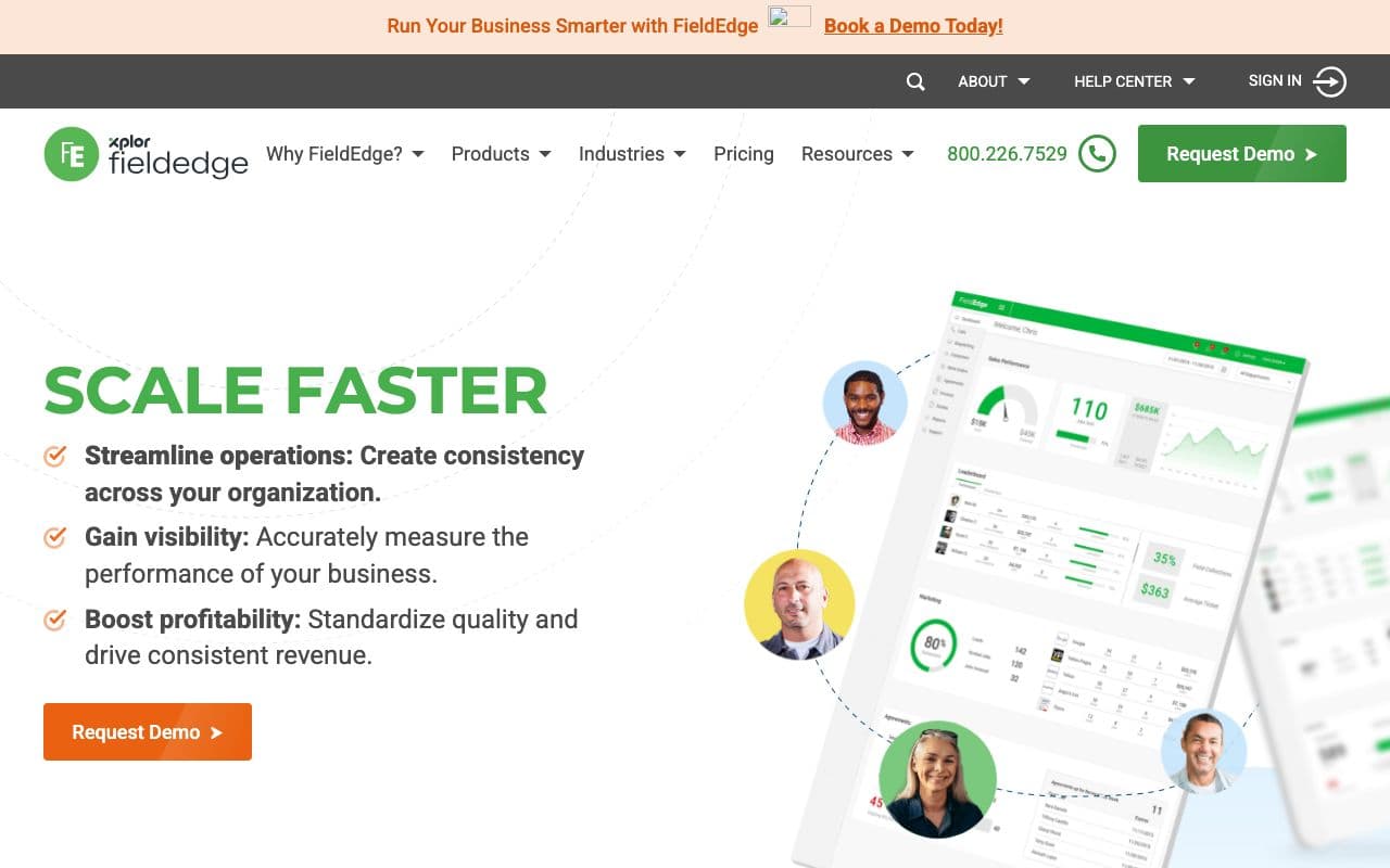 The FieldEdge homepage