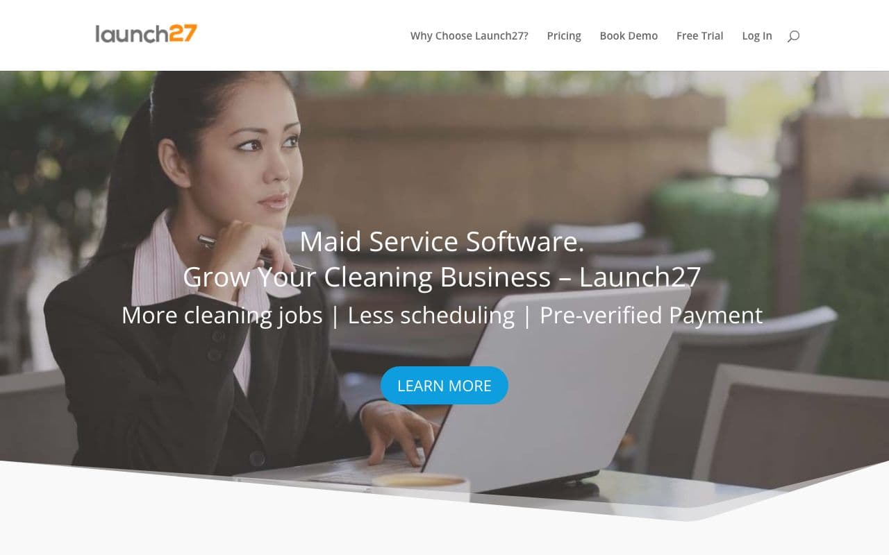 The Launch27 homepage
