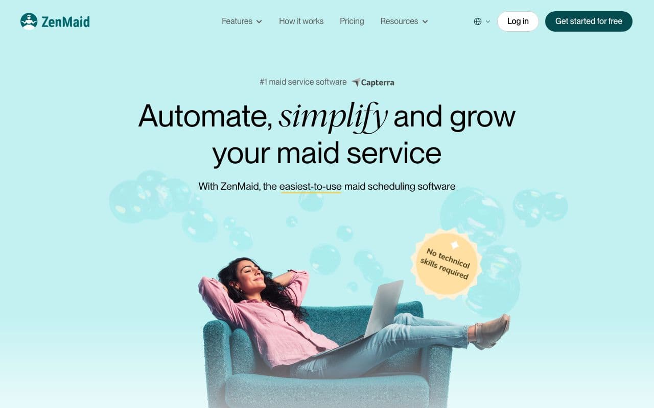 The ZenMaid homepage